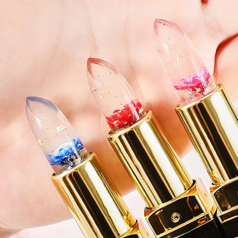 Batom Mágico de Longa Duração à Prova d'Água - Mudança de Cor e Volumizador Labial - Batom Vermelho Kawaii para Maquiagem de Garotas - Cosméticos Fofos