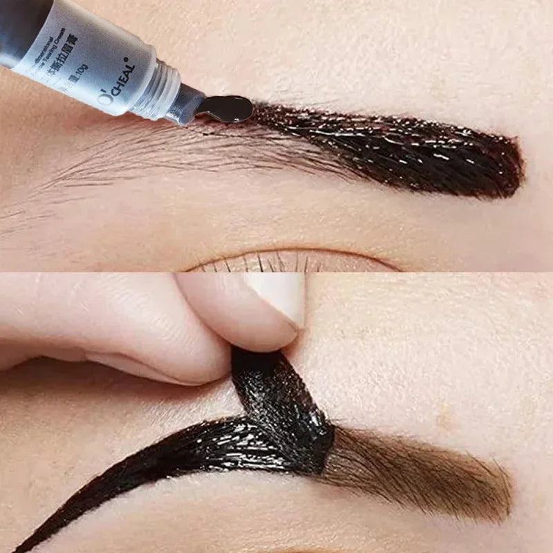 Kit de Tinta Semi-Permanente para Sobrancelhas em 15 Minutos - Gel Rápido para Cílios e Sobrancelhas