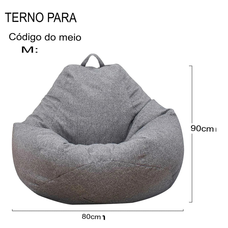 Capa para Sofá Lazy Grande/Pequeno - Sem Enchimento, em Tecido de Linho