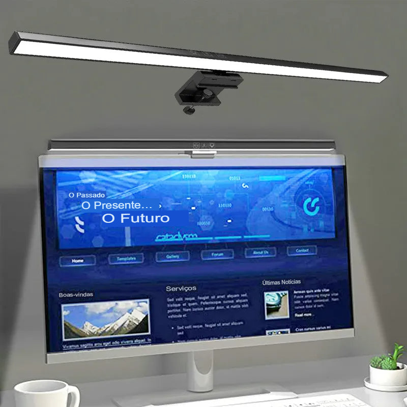 Luminária de Mesa LED para Cuidado dos Olhos - Barra de Luz para Monitor de 50cm