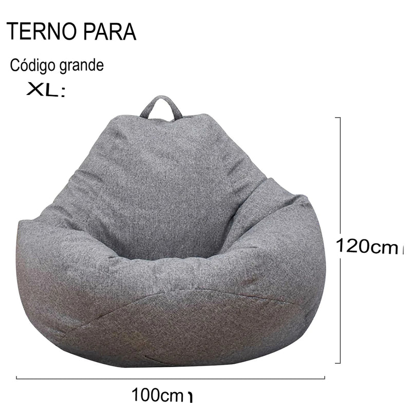 Capa para Sofá Lazy Grande/Pequeno - Sem Enchimento, em Tecido de Linho