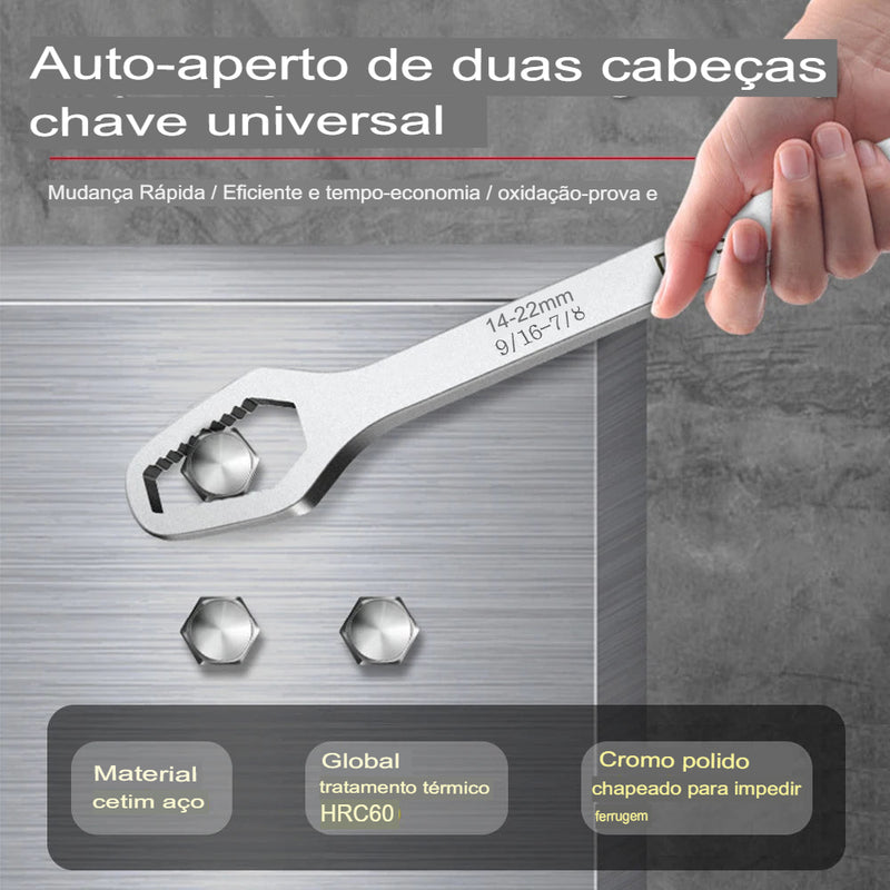 Chave Torx Universal 8-22mm - Ajustável, Dupla Face, Auto-ajustável, Chave para Óculos, Ferramenta Manual Multifuncional